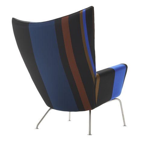 Paul Smith upholsters classic furniture designs by Hans J. Wegner in his signature stripes