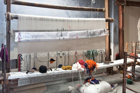 Handmade rugs designed by Doshi Levien pay homage to tribal Indian folk embroidery