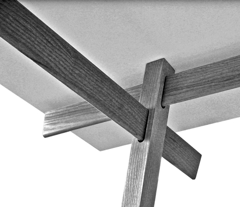 Jakob Timpe's Stand table slots together without glue or fixings
