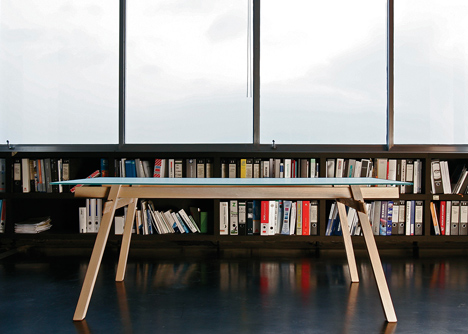 Jakob Timpe's Stand table slots together without glue or fixings