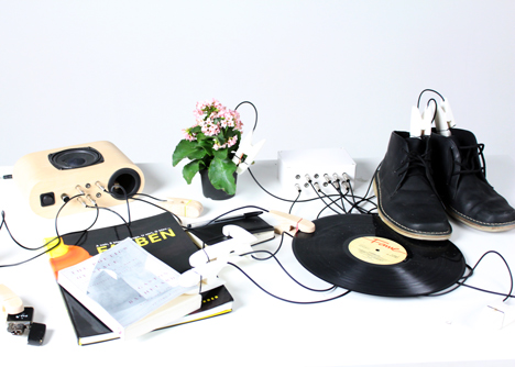 Household objects become musical instruments with Sound Pegs by Nick Brennan