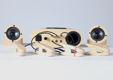 Household objects become musical instruments with Sound Pegs by Nick Brennan
