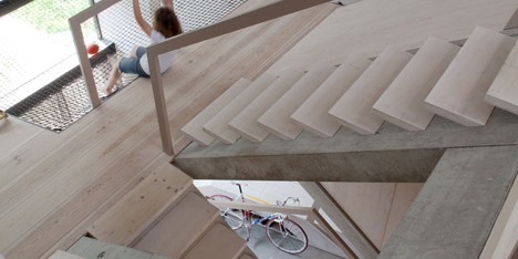 Townhouse B14 by XTH-berlin has slanted walls and doors