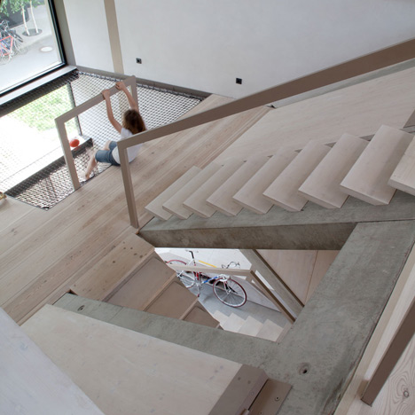 Townhouse B14 by XTH-berlin has slanted walls and doors