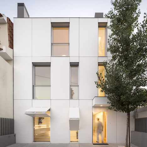 Parede 11 house by Humberto Conde has hinged protective panels
