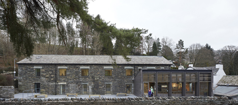 Stone barn refurbished to create university library by John McAslan + Partners