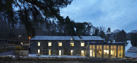 Stone barn refurbished to create university library by John McAslan + Partners