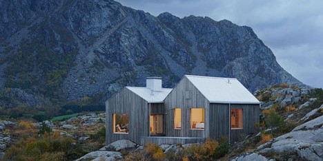 Vega Cottage by Kolman Boye Architects references weathered Norwegian boathouses