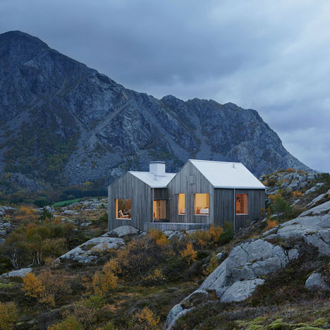 Vega Cottage by Kolman Boye Architects references weathered Norwegian boathouses