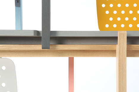 Stackle modular shelving system designed by THINKK Studio
