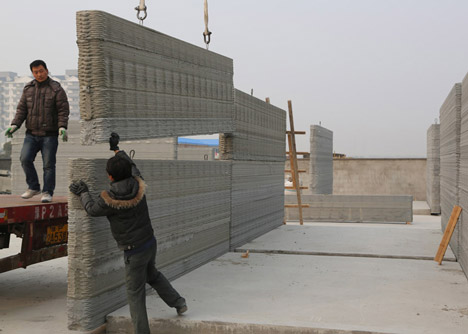 Chinese company 3D prints 10 buildings in a day using construction waste