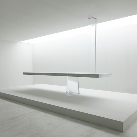 Agravic table by Tokujin Yoshioka