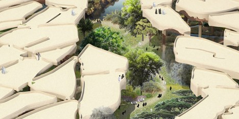 Thomas Heatherwick unveils “sunken oasis” for Abu Dhabi