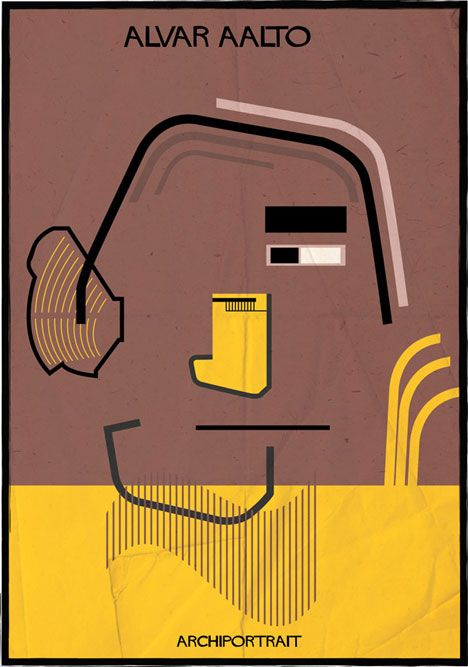 Alvar Aalto Archiportrait by Federico Babina