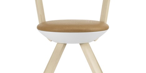 Konstantin Grcic’s first design for Artek is a circular birch swivel chair