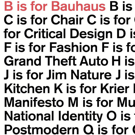 B is for Bauhaus by Deyan Sudjic competition