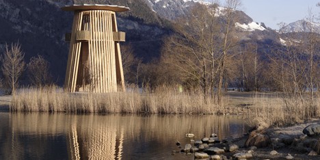 Caminada exhibition Aussichtsturm Reussdelta