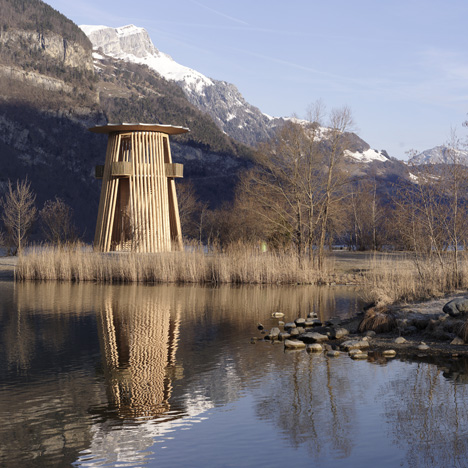 Caminada exhibition Aussichtsturm Reussdelta