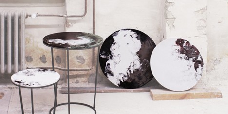 Ceramic tables by Elisa Strozyk