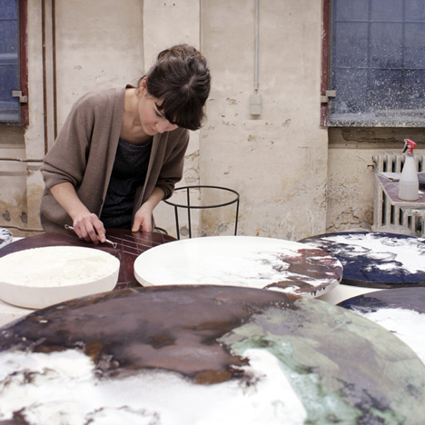 Ceramic tables by Elisa Strozyk