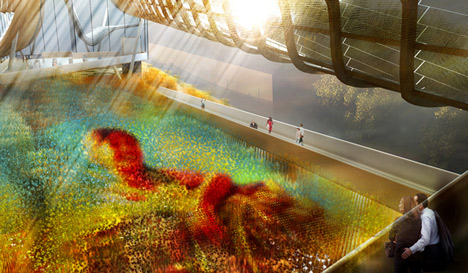 China's pavilion for Milan 2015 expo to feature wavy roof and indoor crop field