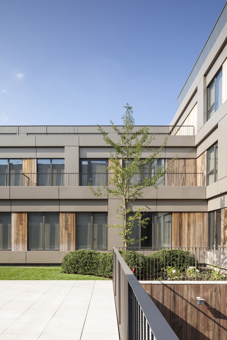 Areal Architecten's Mayerhof retirement home wraps around two courtyards