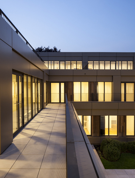 Areal Architecten's Mayerhof retirement home wraps around two courtyards
