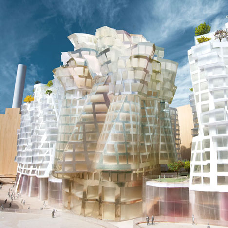 Gehry and Foster unveil designs for Battersea Power Station redevelopment