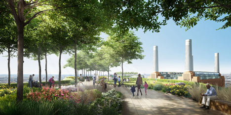 Gehry and Foster unveil designs for Battersea Power Station redevelopment