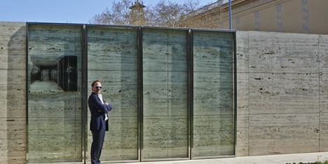 Jordi Bernadó removes the doors from Mies van der Rohe's Barcelona Pavilion