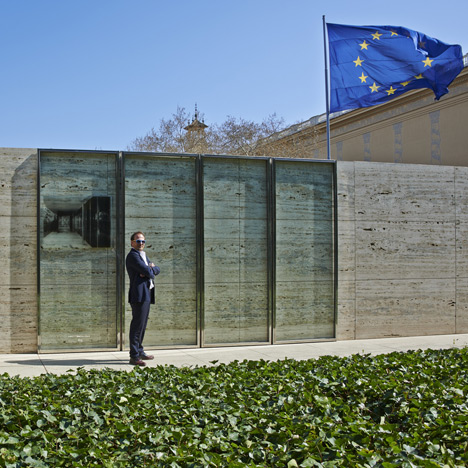 Jordi Bernadó removes the doors from Mies van der Rohe's Barcelona Pavilion