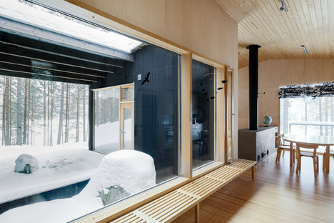 Villa Kettukallio by Playa Architects provides a woodland holiday home