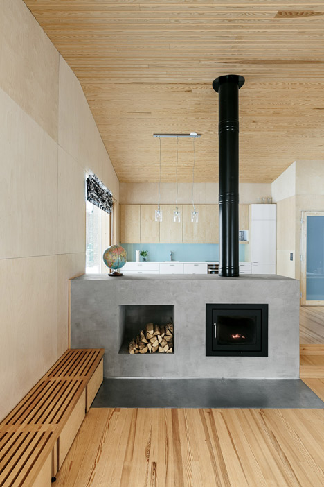 Villa Kettukallio by Playa Architects provides a woodland holiday home