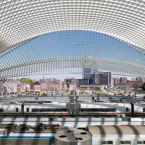 Calatrava's Liège-Guillemins Station captured in new photographs by Luke Hayes