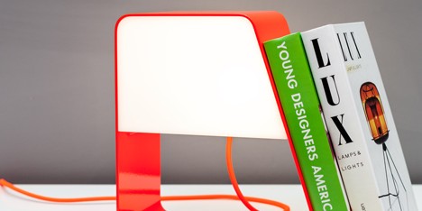Zanocchi & Starke combine desktop bookcase and battery-powered lamp