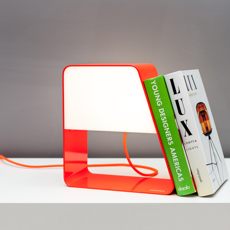 Zanocchi & Starke combine desktop bookcase and battery-powered lamp