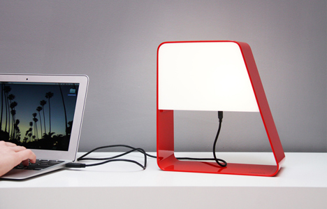 Zanocchi & Starke combine desktop bookcase and battery-powered lamp
