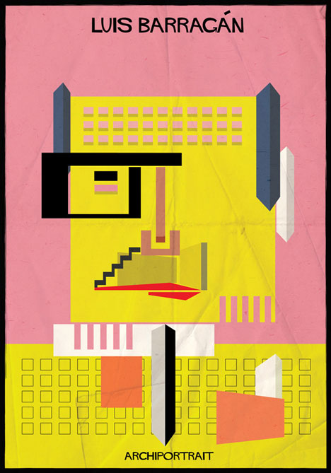 Luis Barragan Archiportrait by Federico Babina