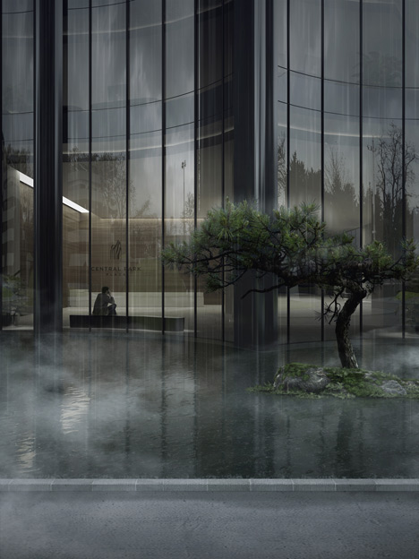MAD's mountain-inspired Chaoyang Park Plaza breaks ground in Beijing