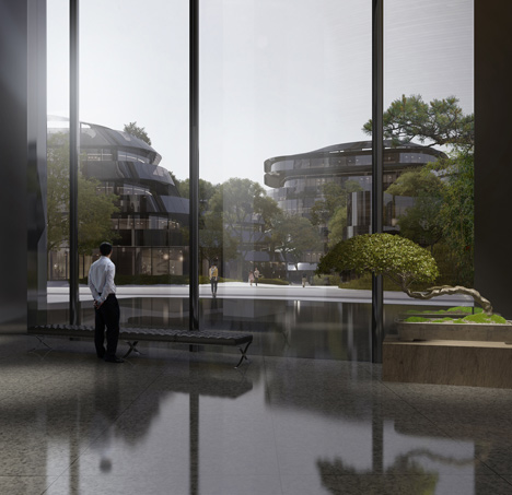 MAD's mountain-inspired Chaoyang Park Plaza breaks ground in Beijing