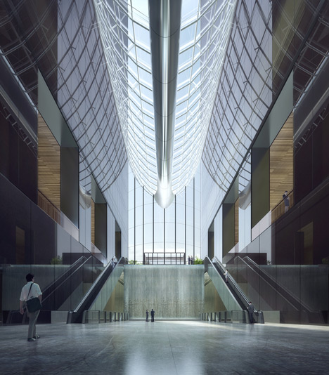 MAD's mountain-inspired Chaoyang Park Plaza breaks ground in Beijing