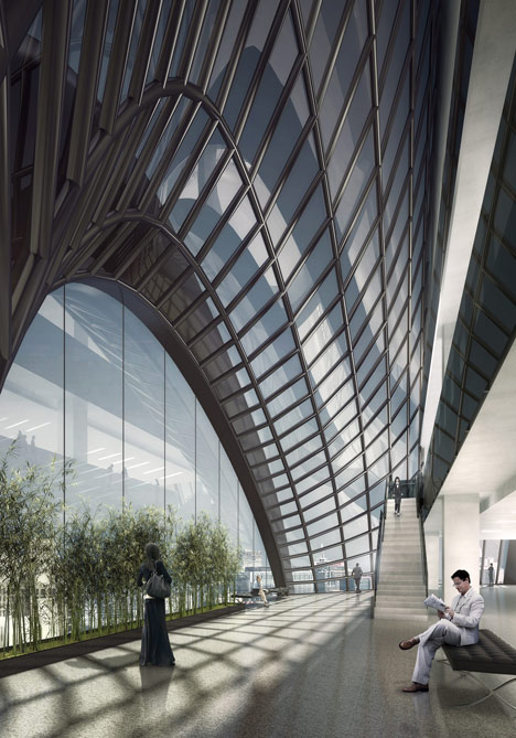 MAD's mountain-inspired Chaoyang Park Plaza breaks ground in Beijing