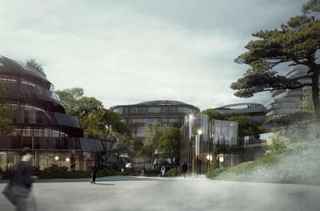 MAD's mountain-inspired Chaoyang Park Plaza breaks ground in Beijing