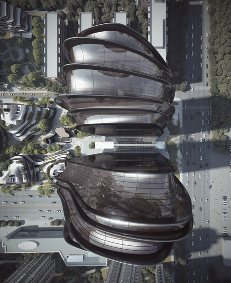 MAD's mountain-inspired Chaoyang Park Plaza breaks ground in Beijing