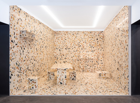Marmoreal by Max Lamb for Dzek Salone Installation
