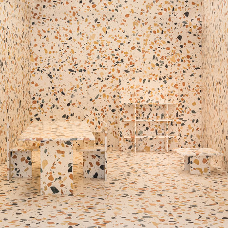 Marmoreal by Max Lamb for Dzek Salone Installation