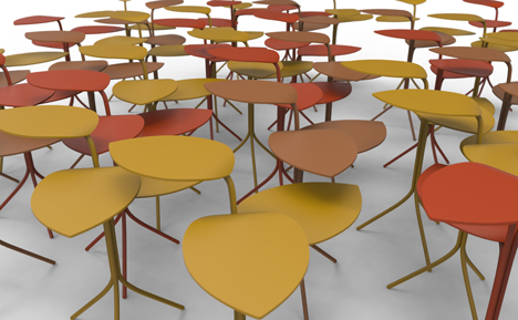 Morning Glory tables by Marc Thorpe for Moroso