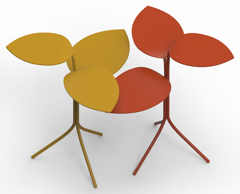 Morning Glory tables by Marc Thorpe for Moroso