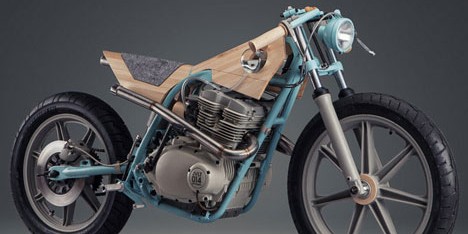 Motorbike reinterpreted as a furniture piece by JoeVelluto