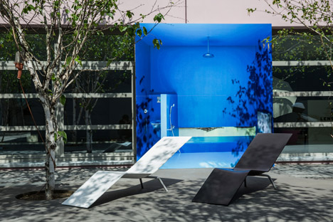 OMA installation for Lensvelt's Maarten van Severen furniture collection